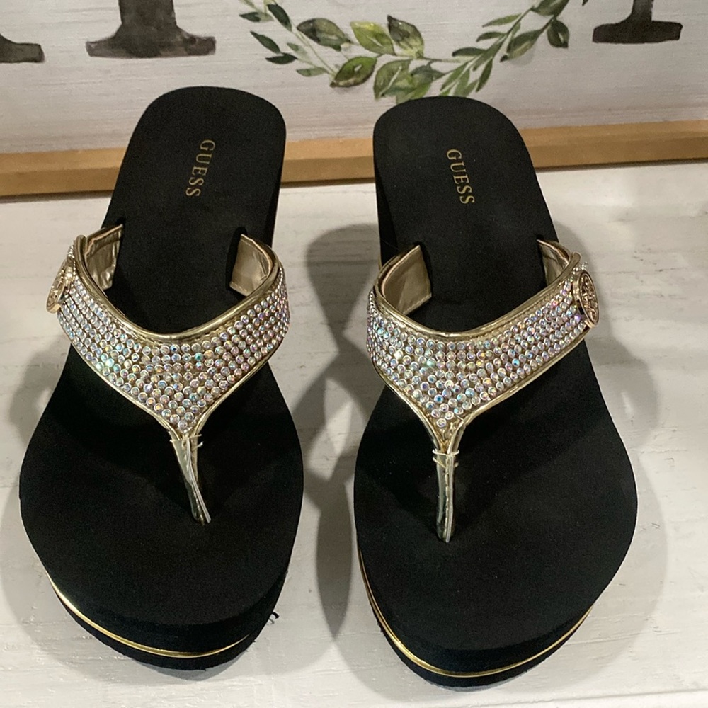 Guess Logo wedge sandal